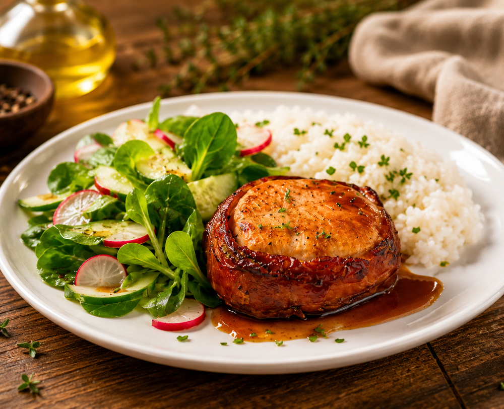 ⚫️ TOURNEDOS DE POULET AVEC BACON