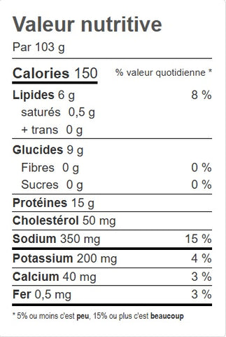 MORUE BLEU AGRUME/FINE HERBE LEGEREMENT PANE (POIDS)