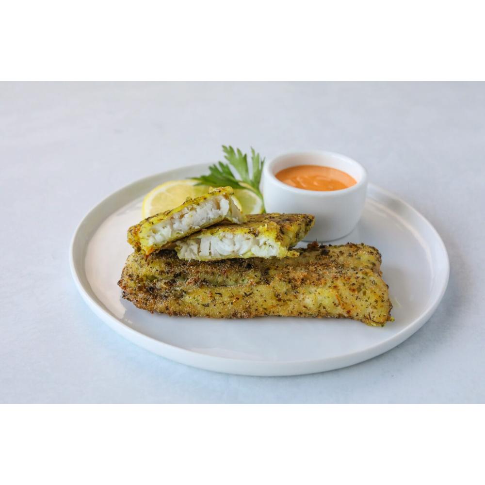 MORUE BLEU AGRUME/FINE HERBE LEGEREMENT PANE (POIDS)