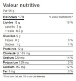 Quiche cheddar-champignons-bacon (UN)