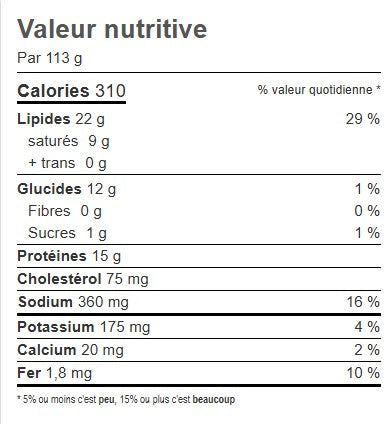 POITRINE DE POULET FARCI KIEV (POIDS)