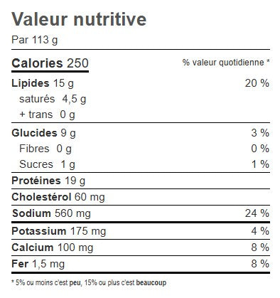 POITRINE DE POULET FARCI JAMBON/FROMAGE (POIDS)