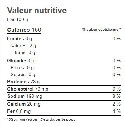 PORC EFFILOCHÉ CUIT (UN)
