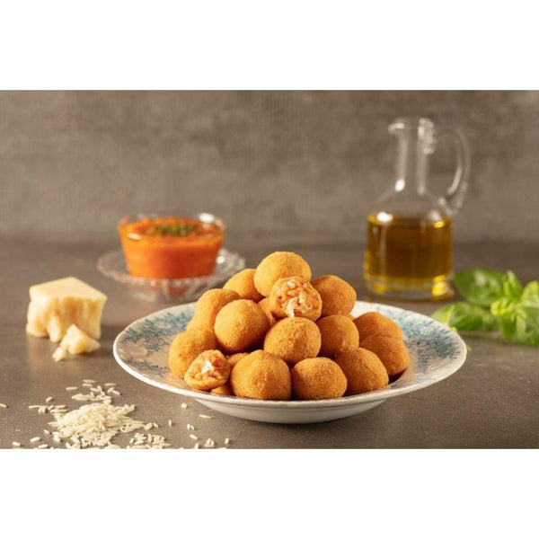 Boule de poutine-nachos-arancini