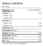 BOULETTE DE VEAU LÉGUME ASSAISONNÉ CUIT