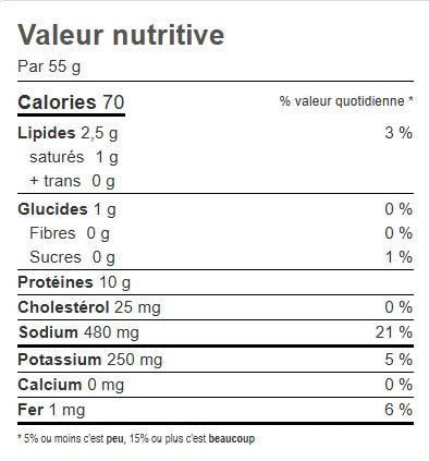 SMOKED MEAT (boeuf fumée tranchée) (UN)