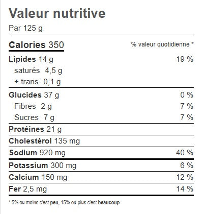 CRÊPE POULET/POIREAU (POIDS)