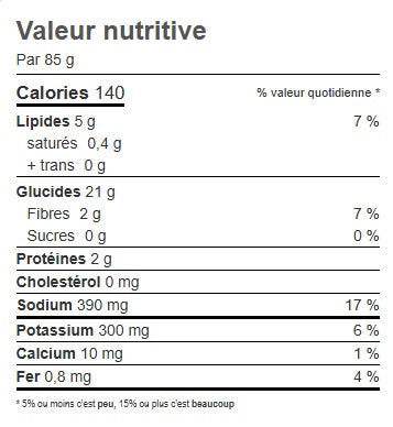 FRITE 3/8 ÉPICÉ (POIDS)