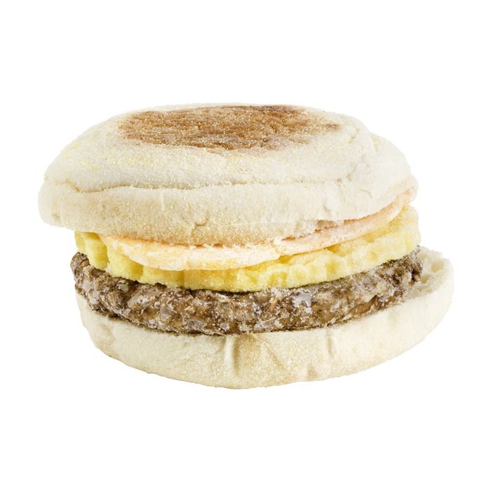 Sandwich saucisse œuf fromage