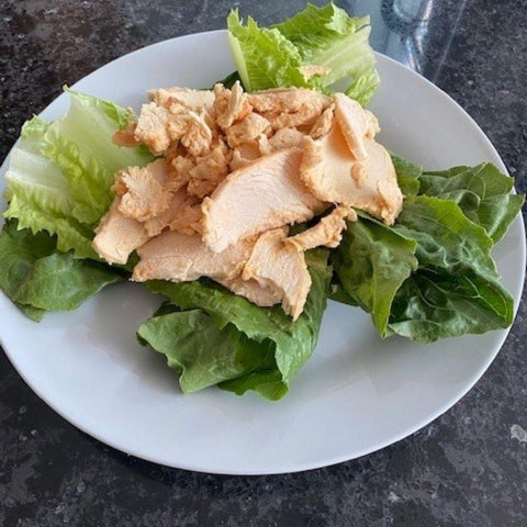 ⚫️ Poulet à shish taouk tranché, cuit,