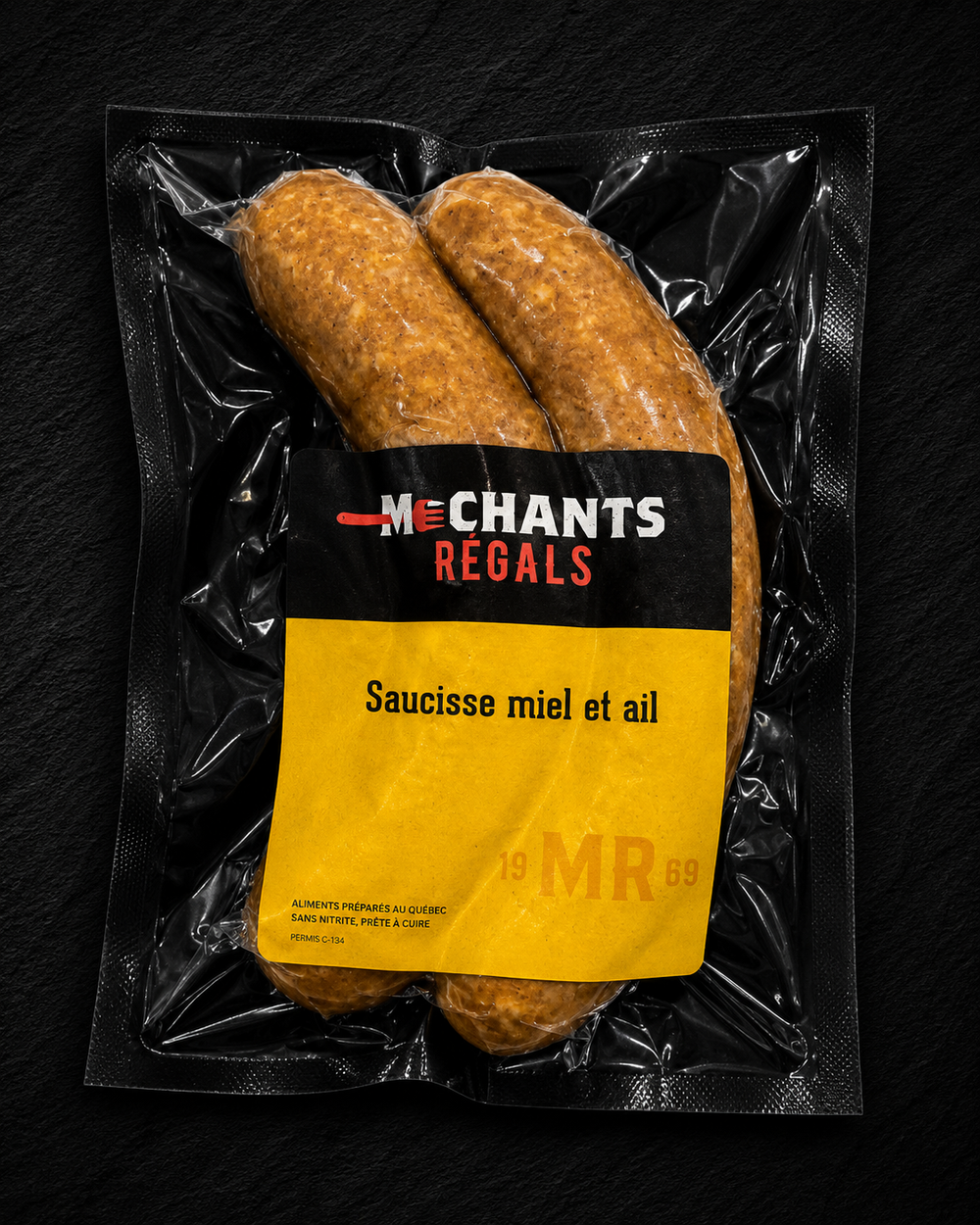 ⚫️ SAUCISSE MIEL ET AIL